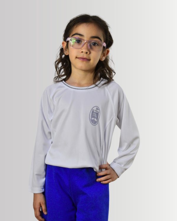 Polera manga larga blanca Colegio Santa Úrsula